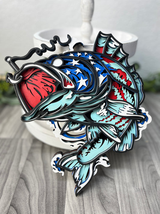 Red, White & Blue Bass