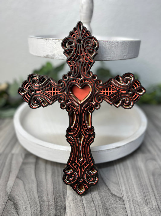 Heart Mandela Cross