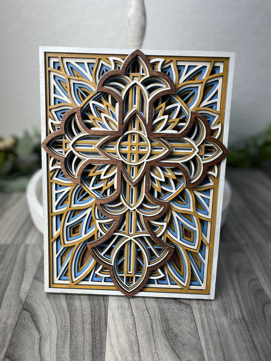Mandela Book Style Cross