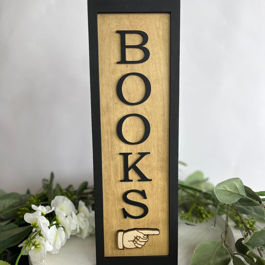 Books Shelf Signs