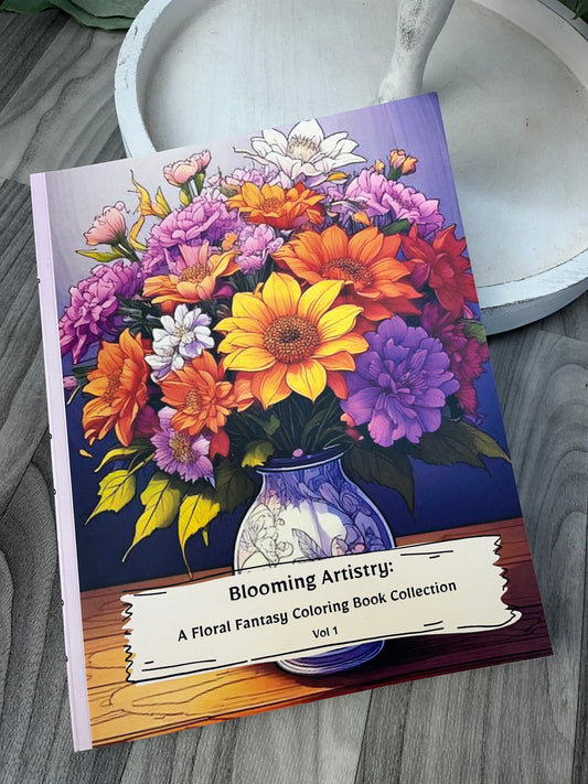 Blooming Artistry 100 Page Coloring Books