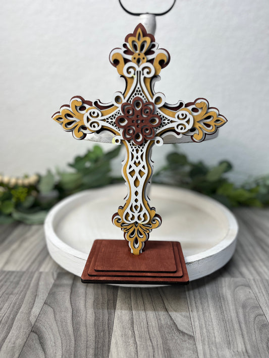 Mandela Standing Cross