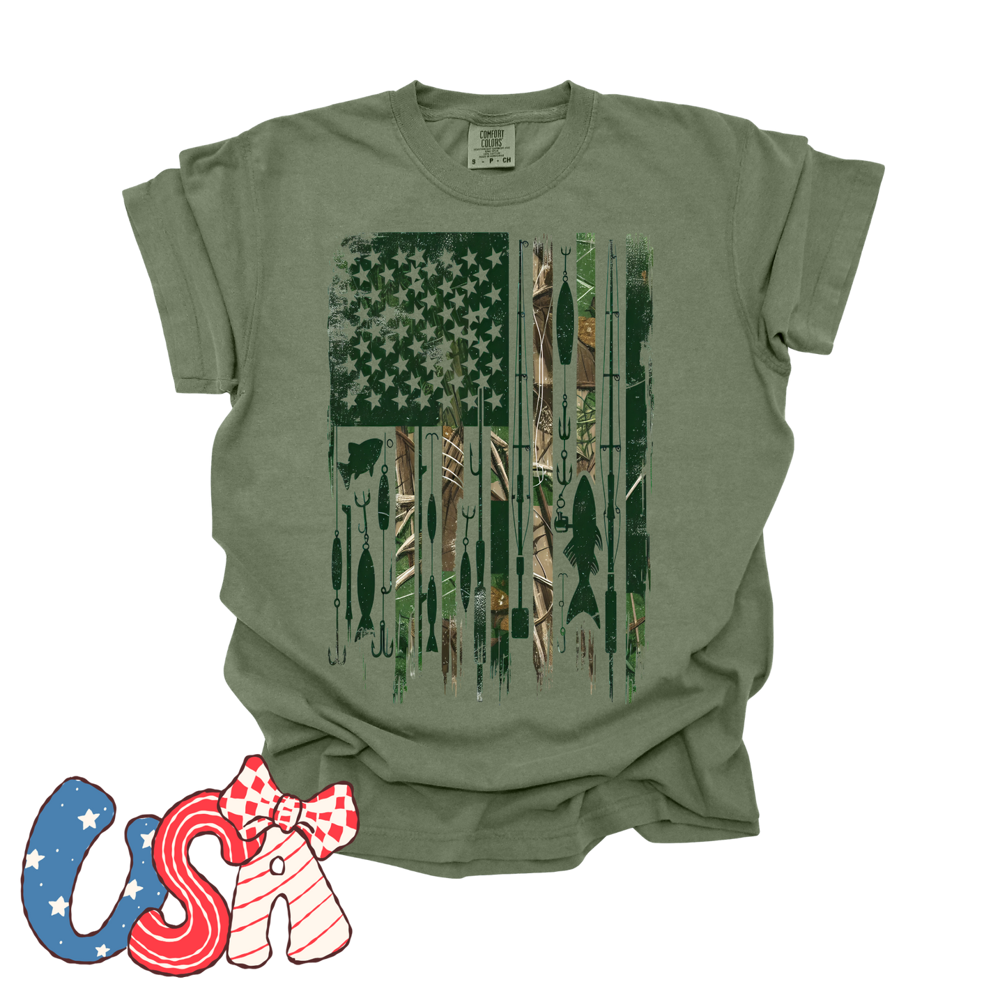 Camo Fishing Flag