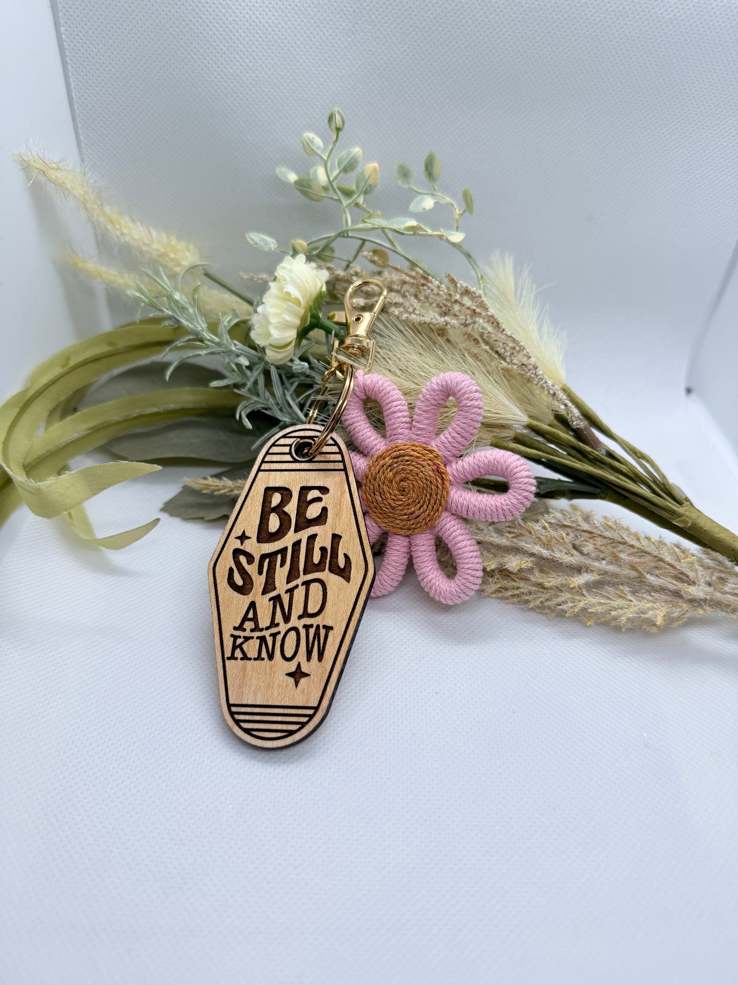 Wristlet motel keychain