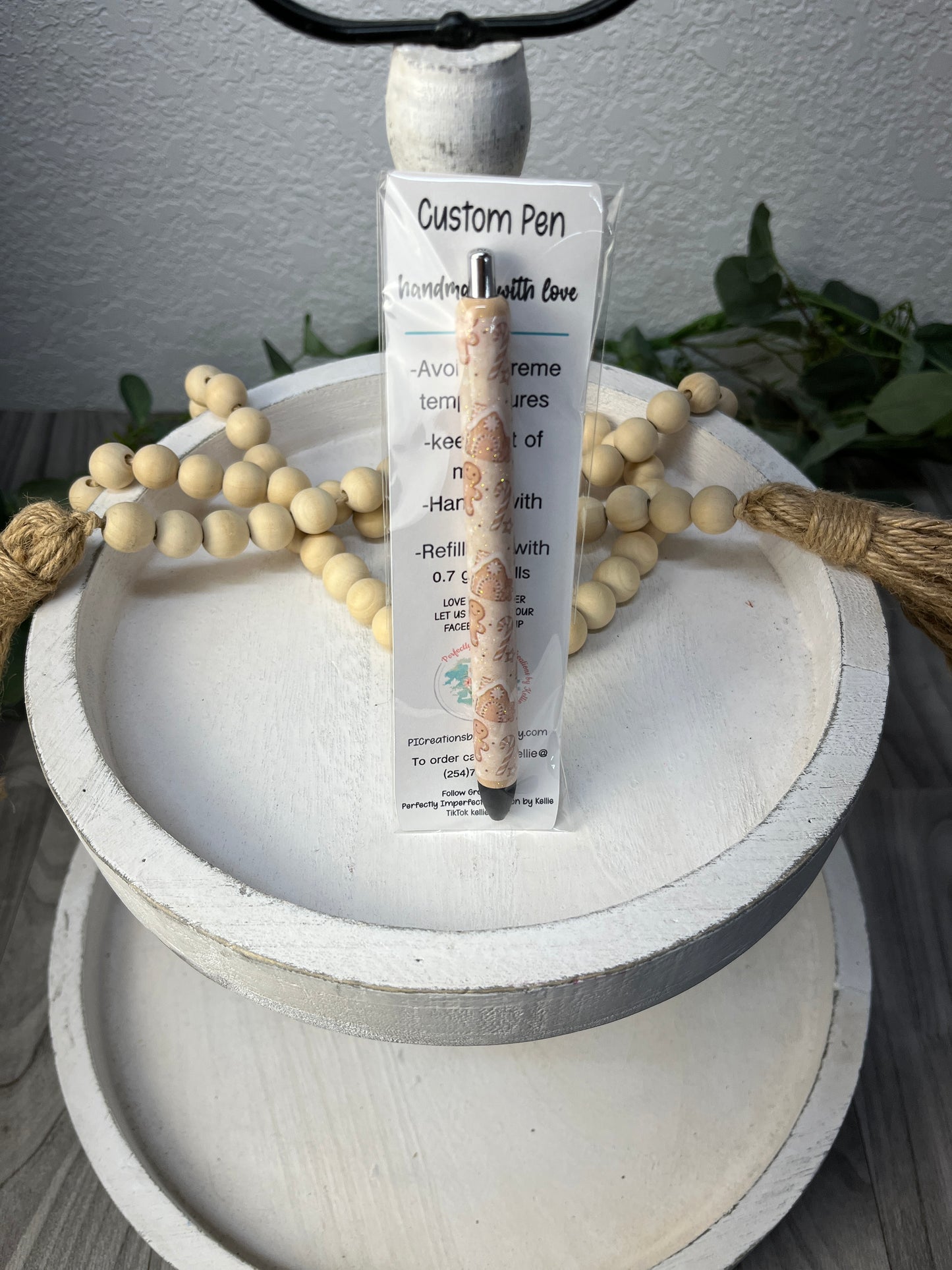 Glitter Epoxy pens- Christmas