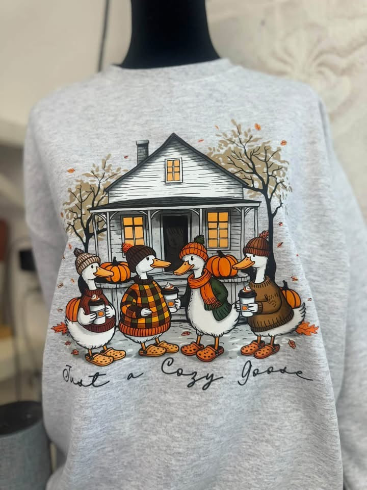Just a Cozy Goose Crewneck