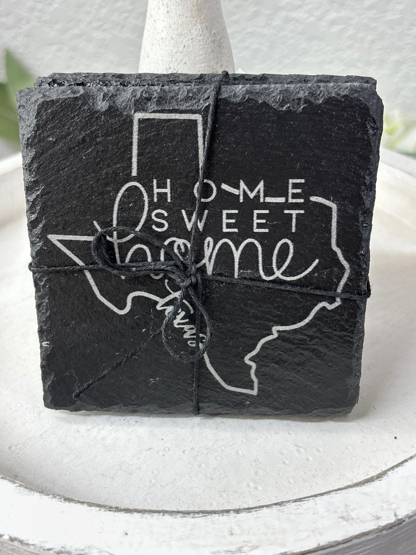 Slate Stone Coasters 4 pack