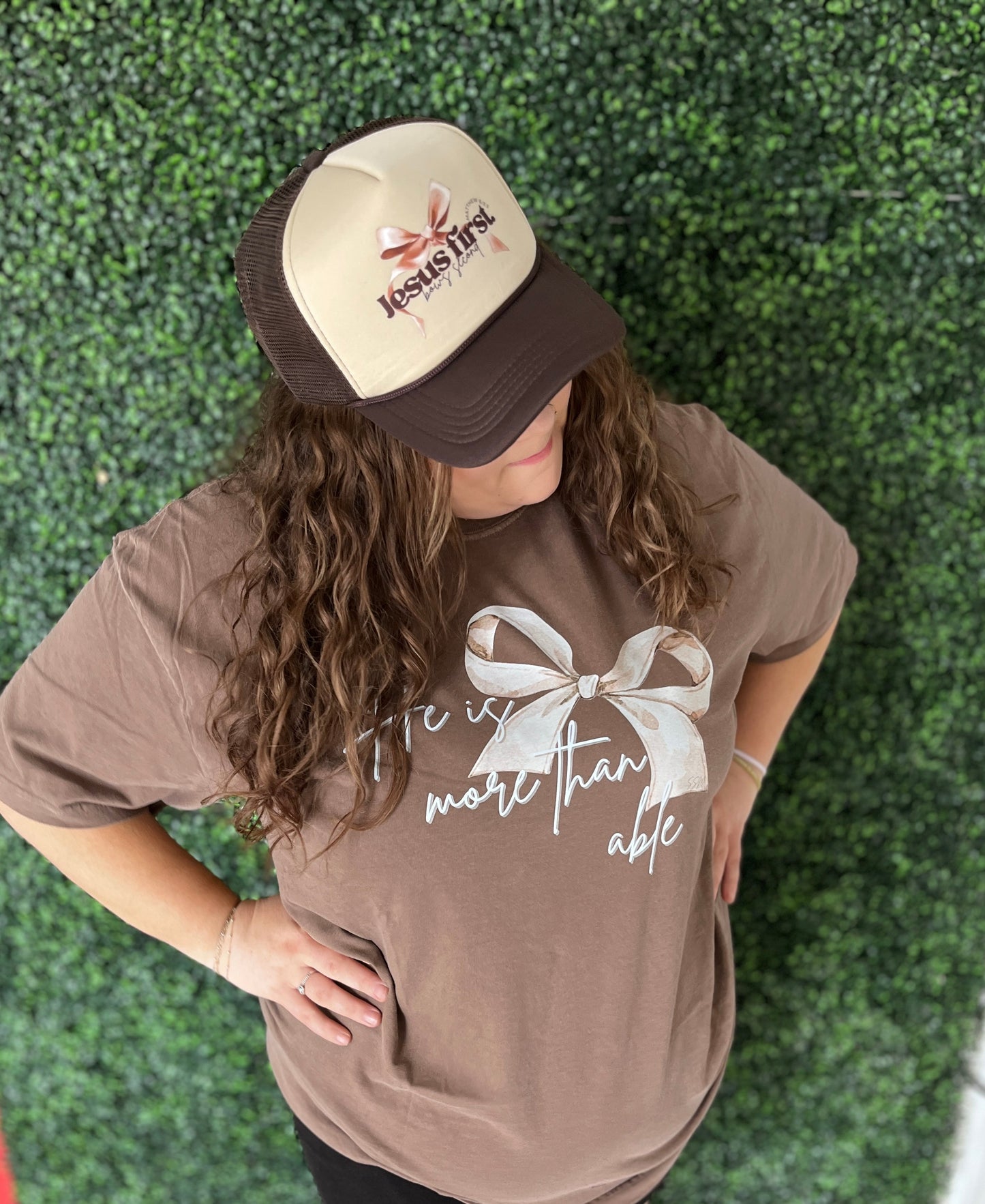 He is more than able Bow tee