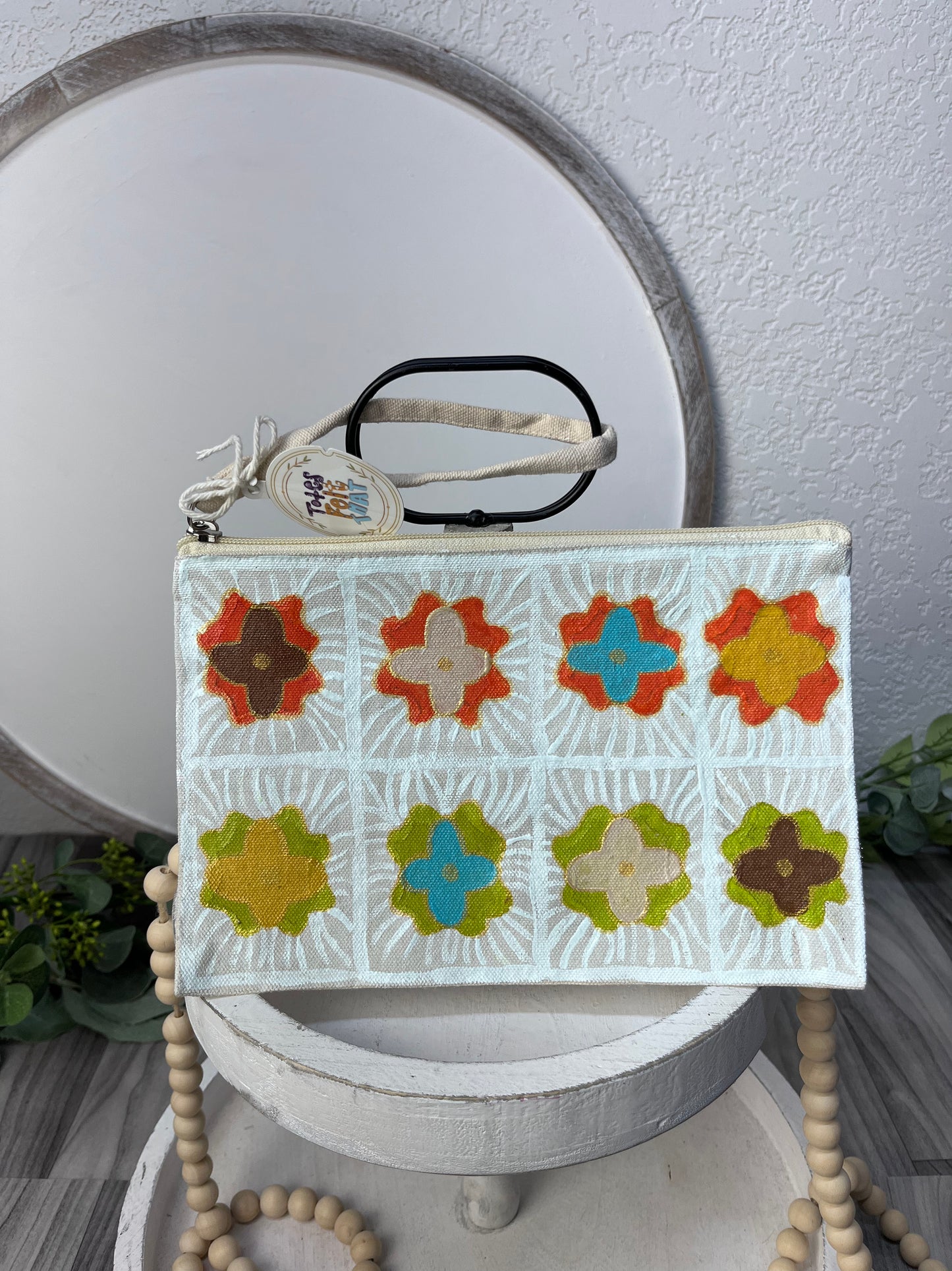 Hand painted Wristlet