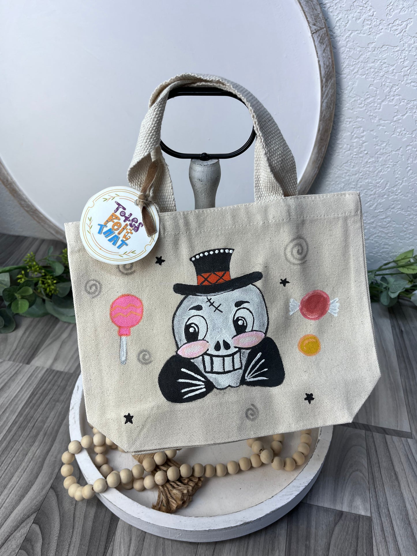 Mini Hand Painted Tote Bags