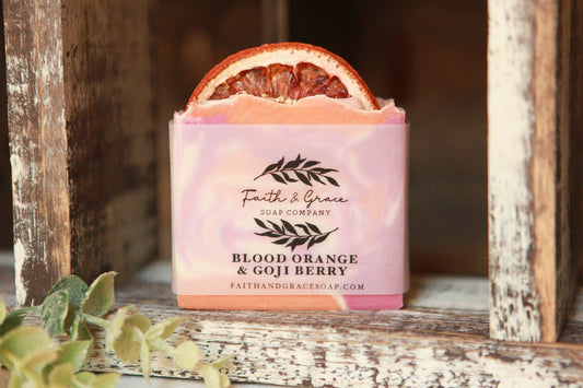 Blood Orange & Goji Berry Cold Process Bar Soap, 4 oz.