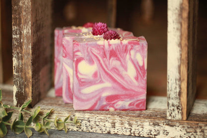 Black Raspberry Vanilla Cold Process Bar Soap, 4 oz.