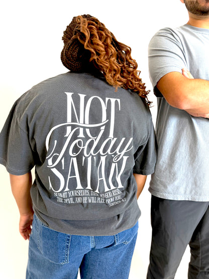 Not Today Satan Short Sleeve Tee