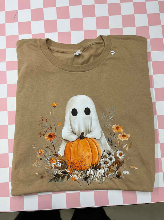 Ghost holding a Pumpkin Tee
