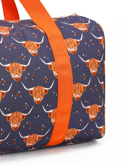Highland Cow Kids Portable Duffel Bag