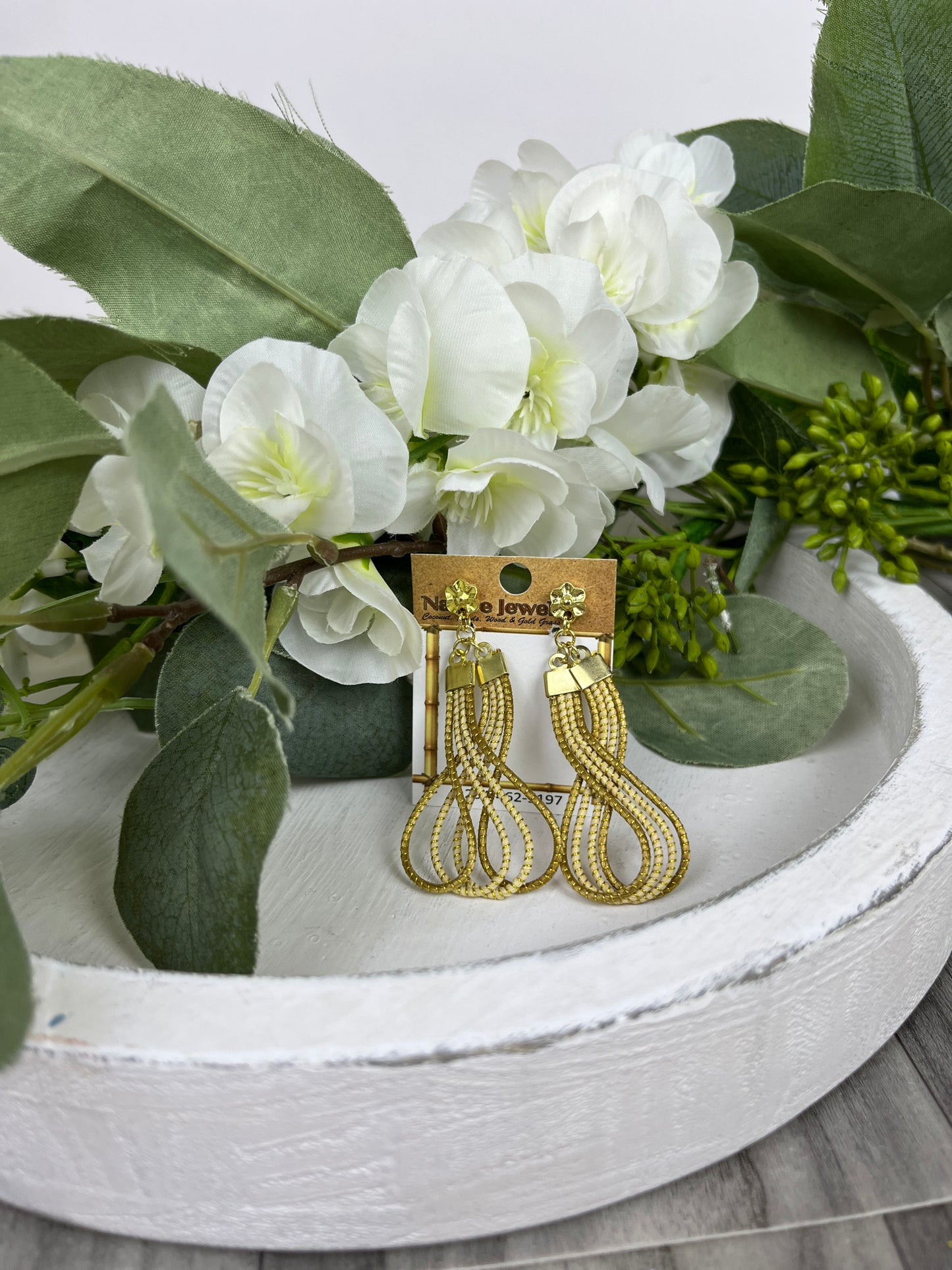 Golden Grass Earrings