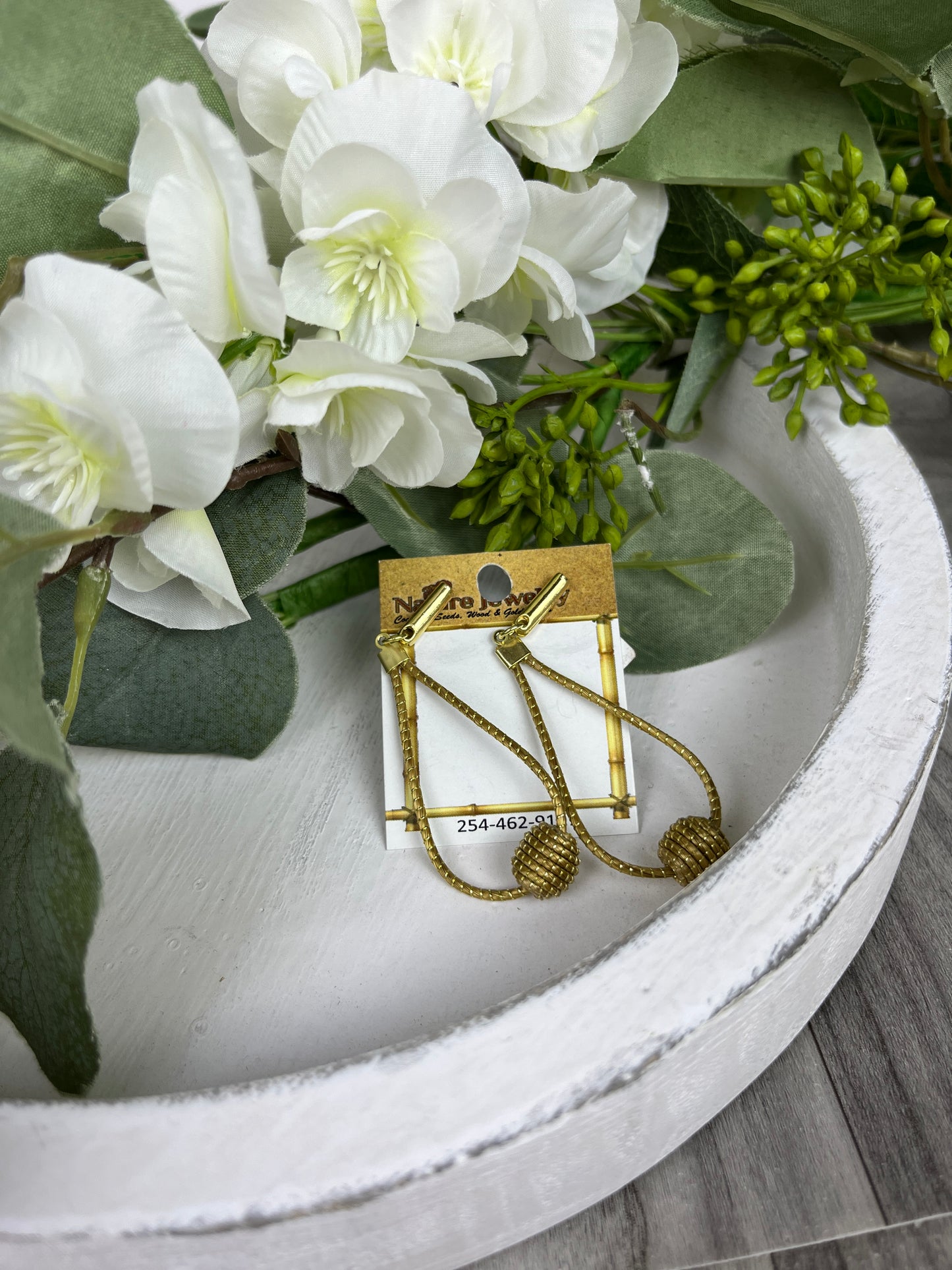 Golden Grass Earrings