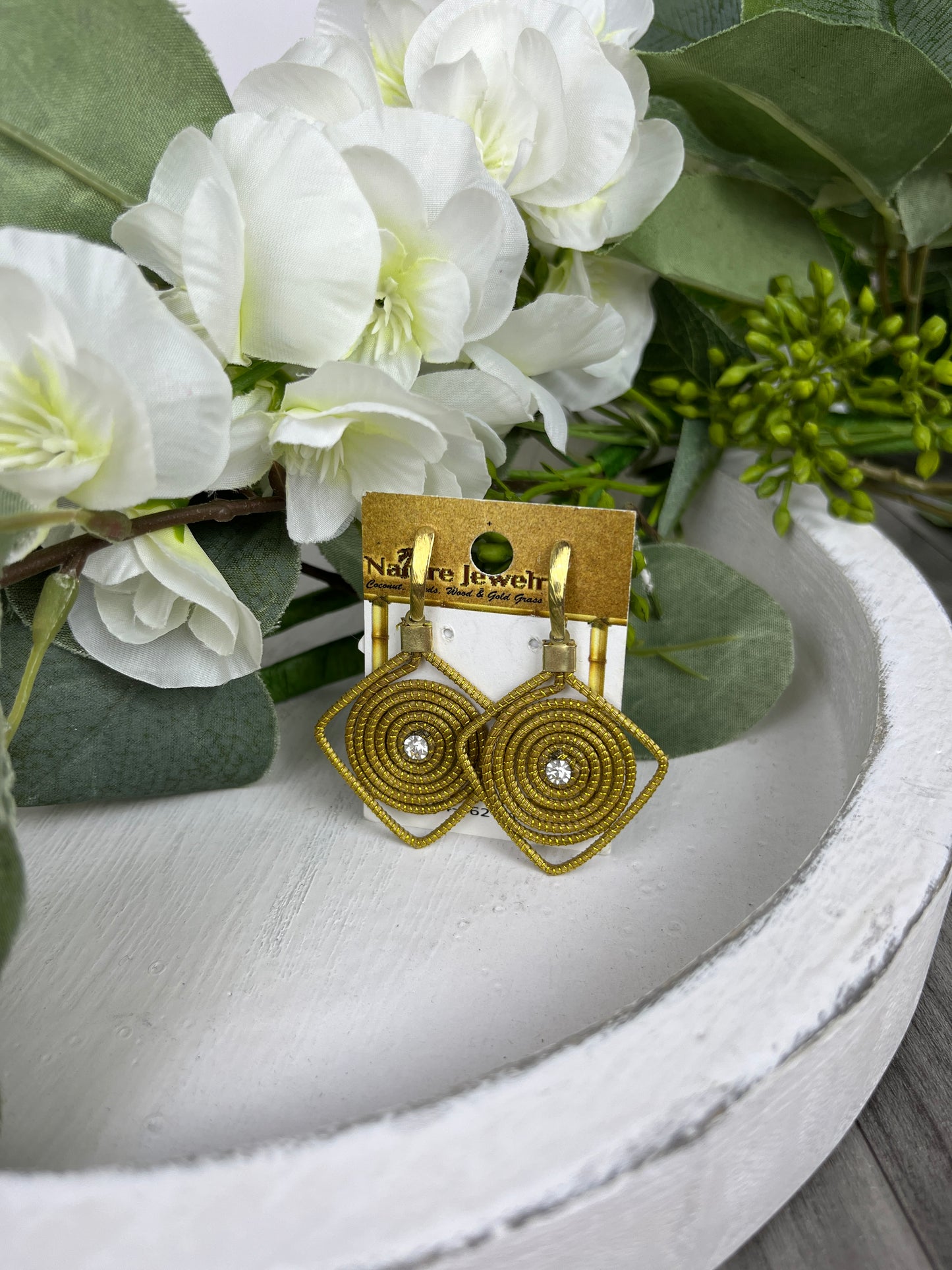 Golden Grass Earrings