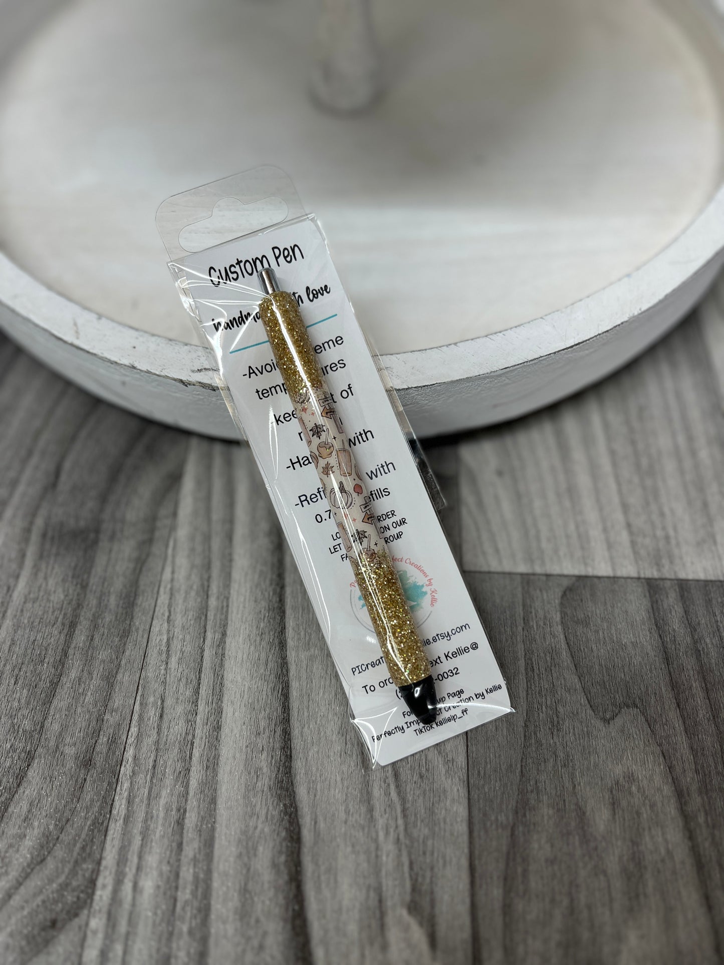 Epoxy Glitter Pen-Fall