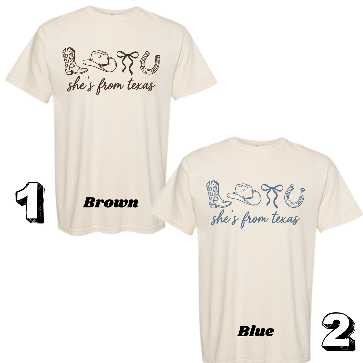 She's from Texas Simple CC Tee