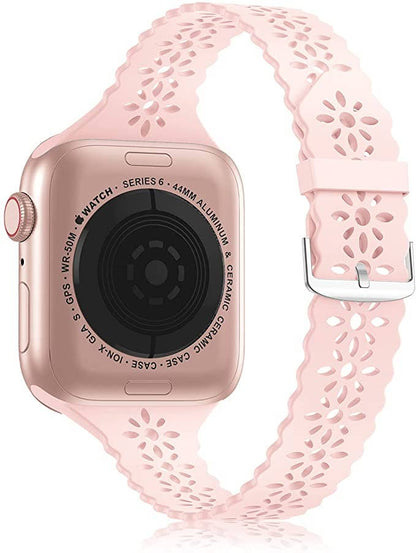 Pink 38/40/41mm Silicone Watch Band