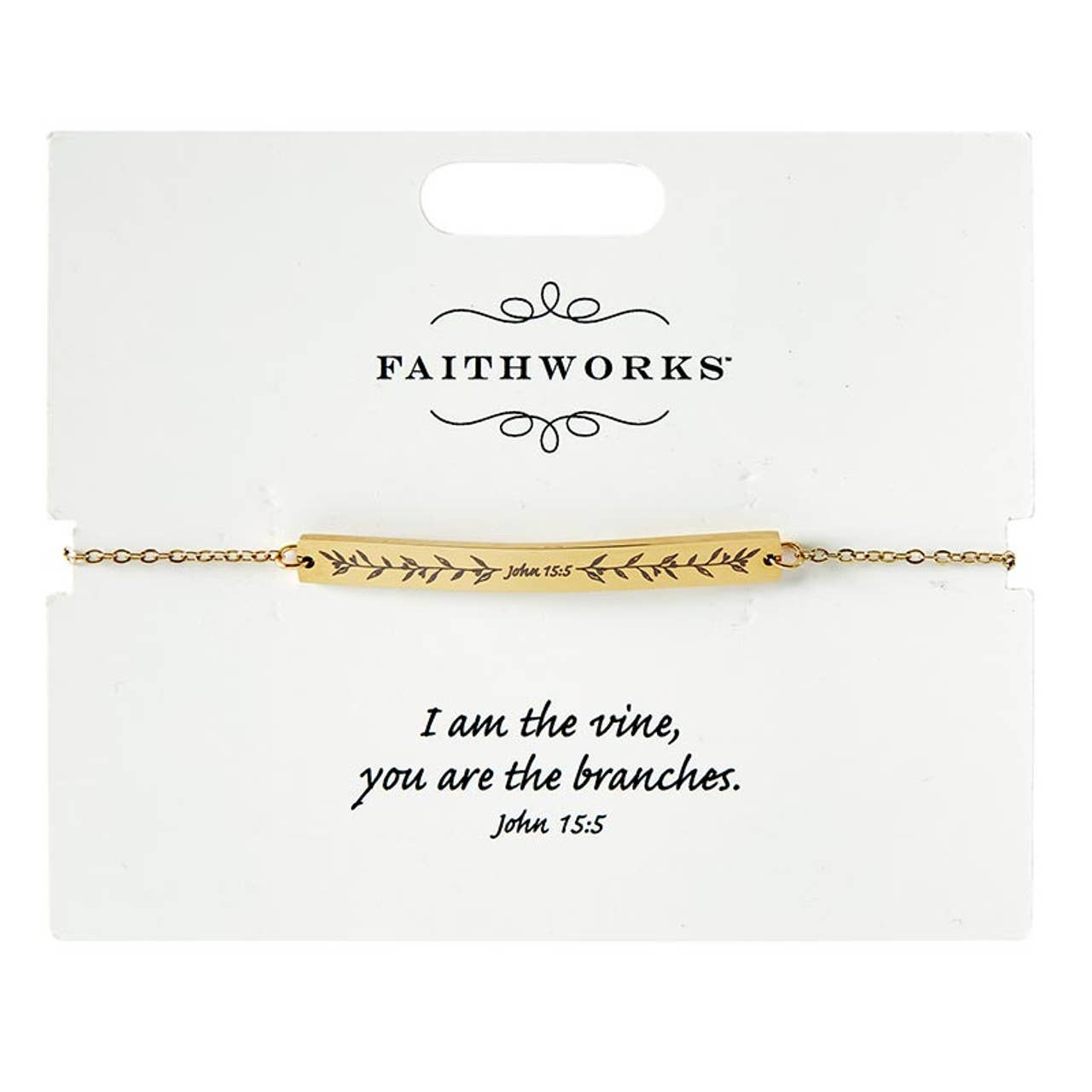 Gold Bracelet John 15:5