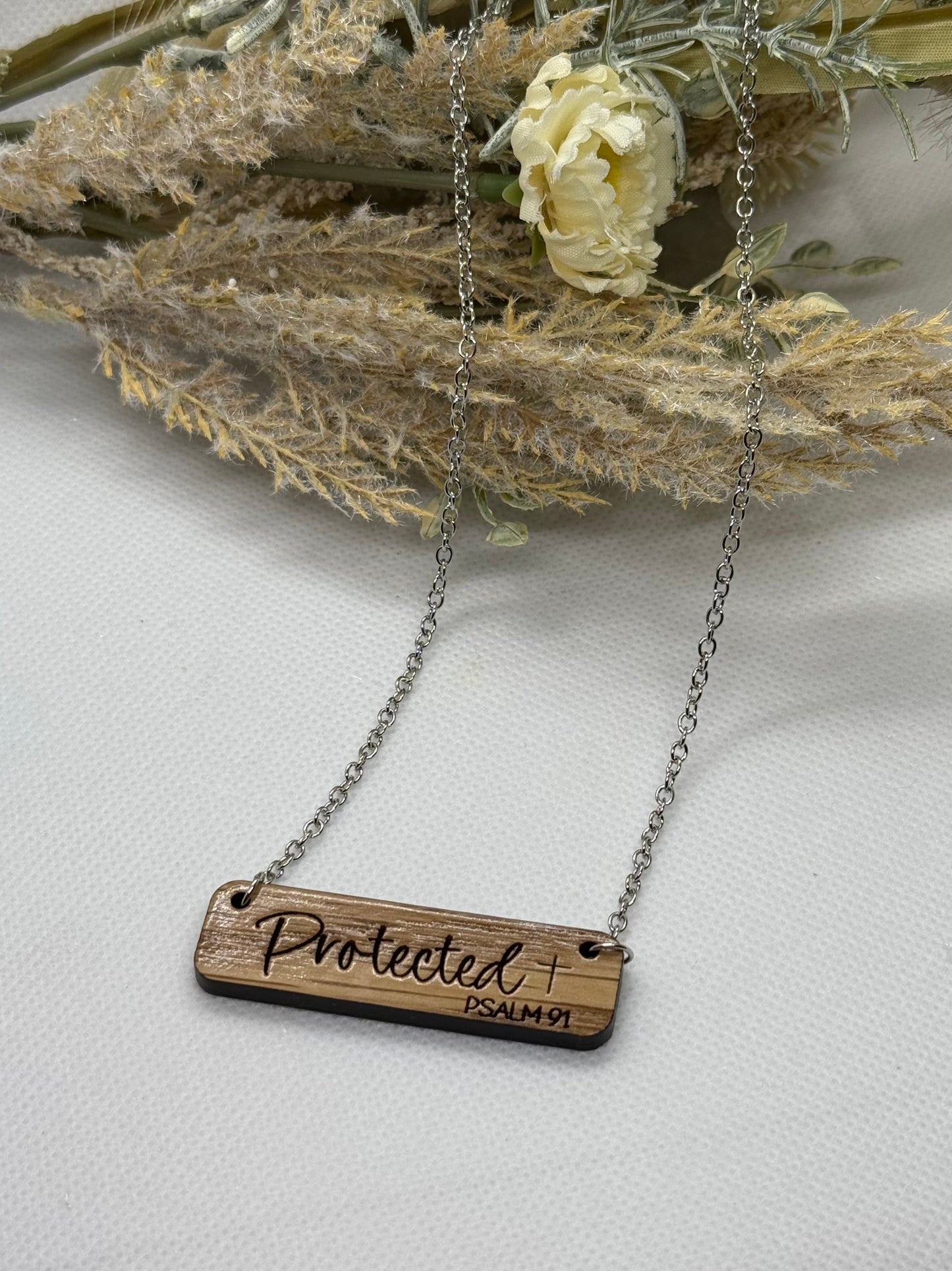 Faith Based Necklaces with Wooden Pendant