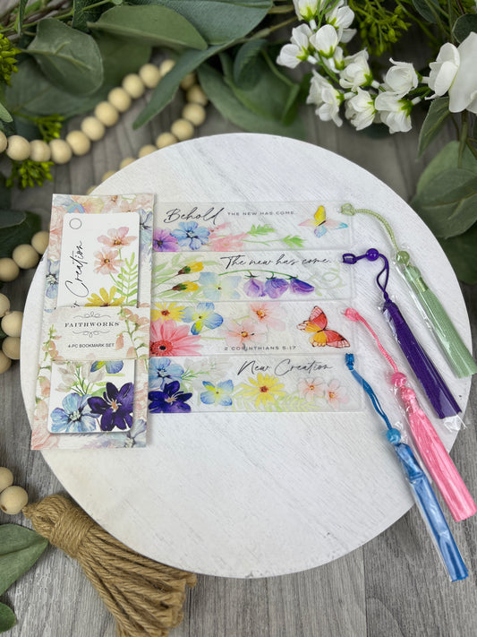 Floral Butterfly Bookmarks