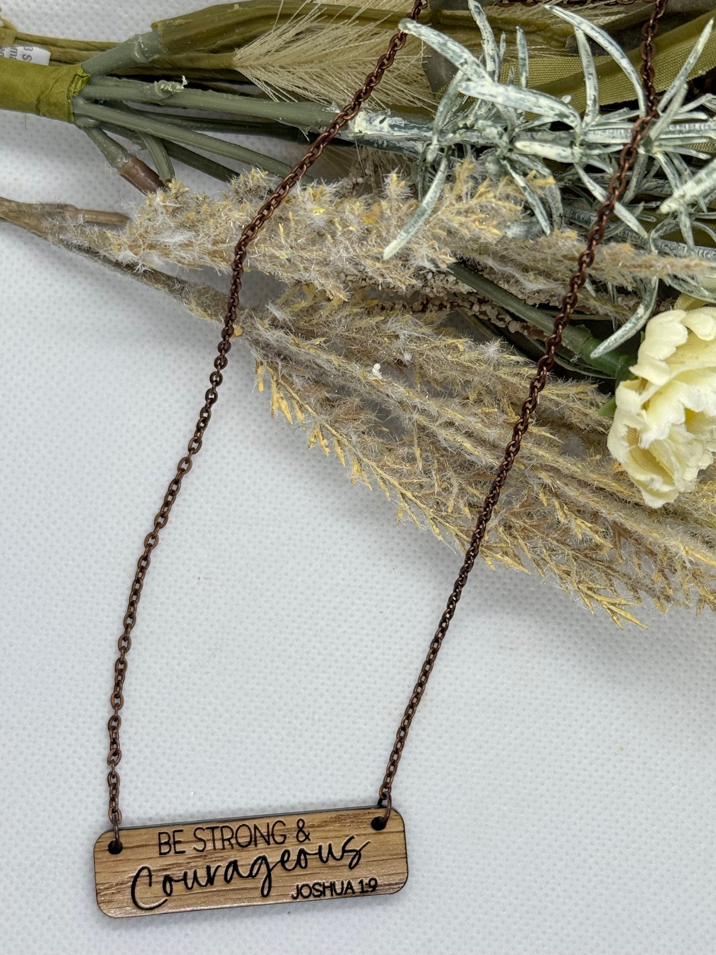 Faith Based Necklaces with Wooden Pendant