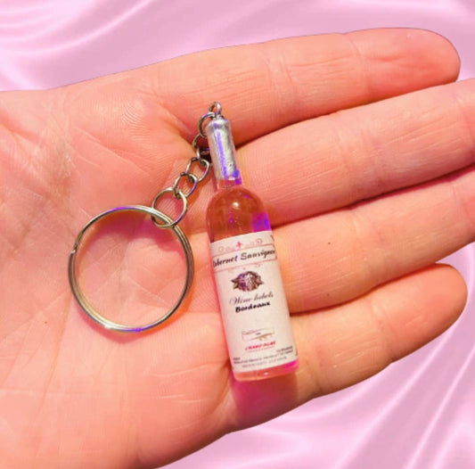 Wine Bottle Keychain