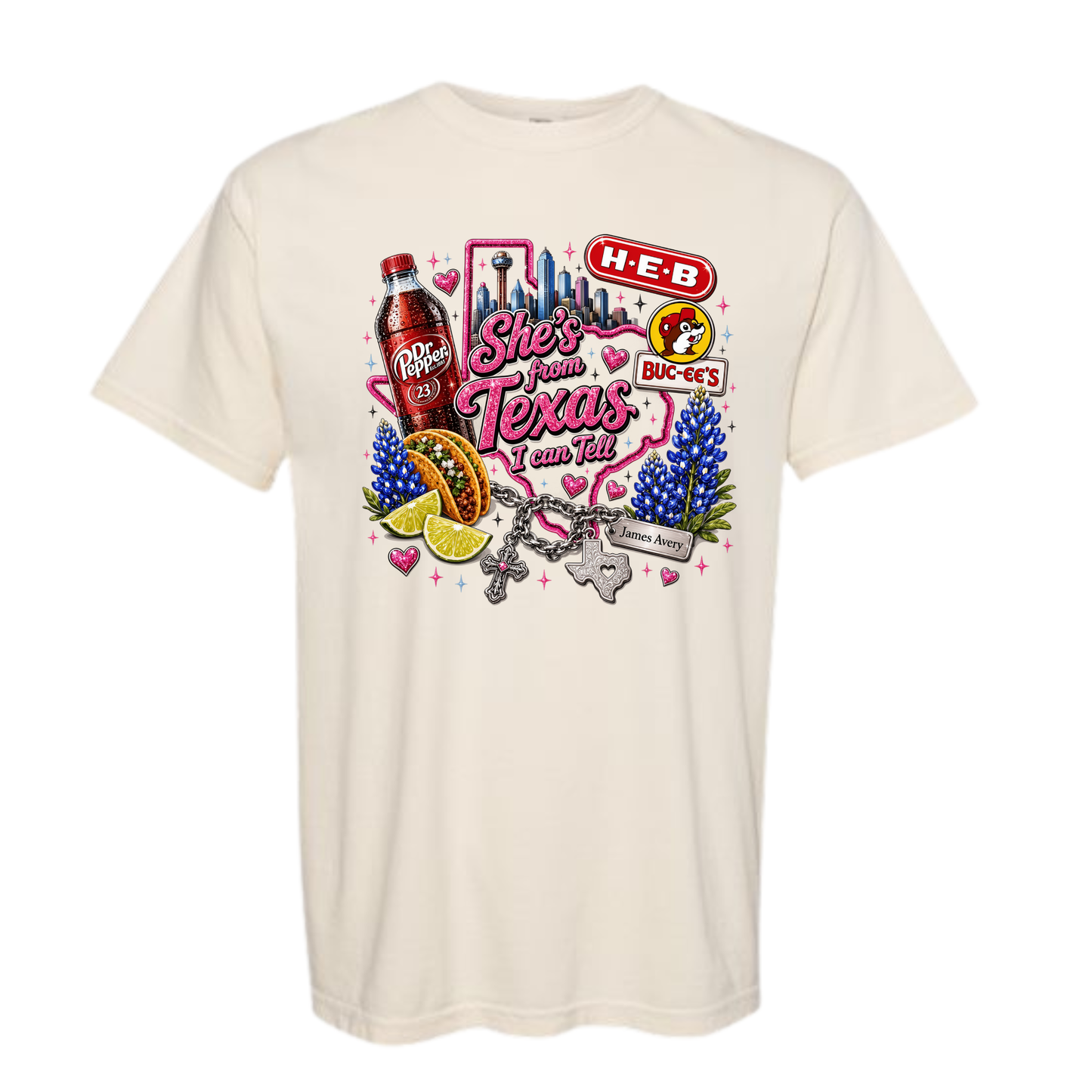 She's from Texas CC Tee