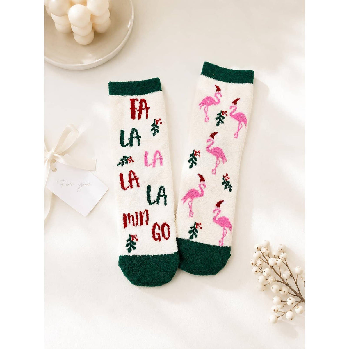 6-Pairs Christmas Fuzzy Sock Set