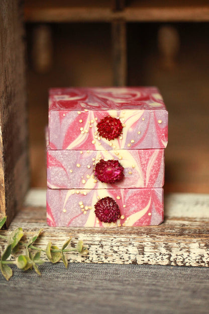 Black Raspberry Vanilla Cold Process Bar Soap, 4 oz.