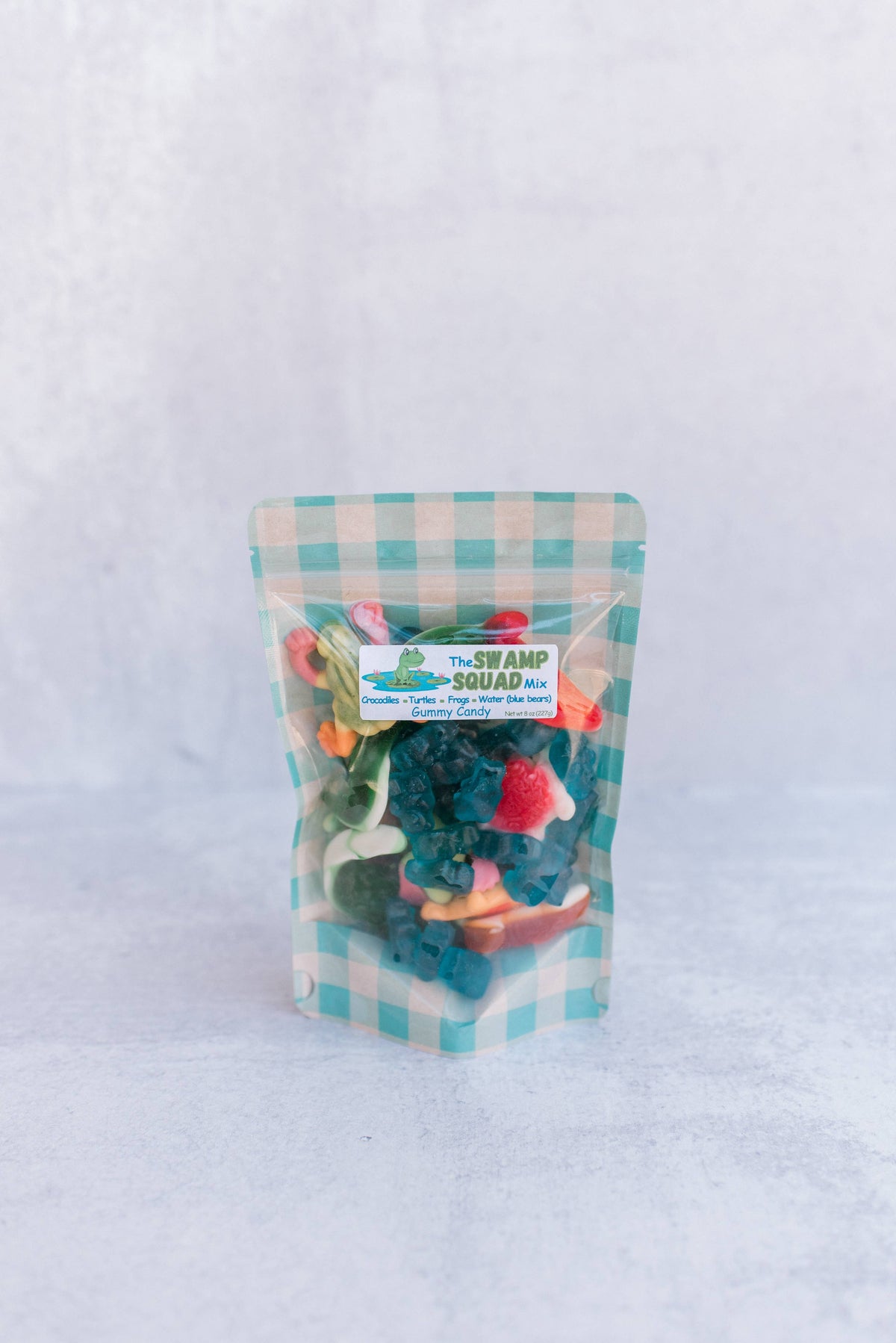 The Swamp Mix– Frogs, Gators, Turtles & Blue “Water” gummies