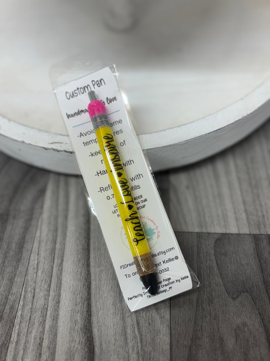 Epoxy Glitter Pen-Teacher