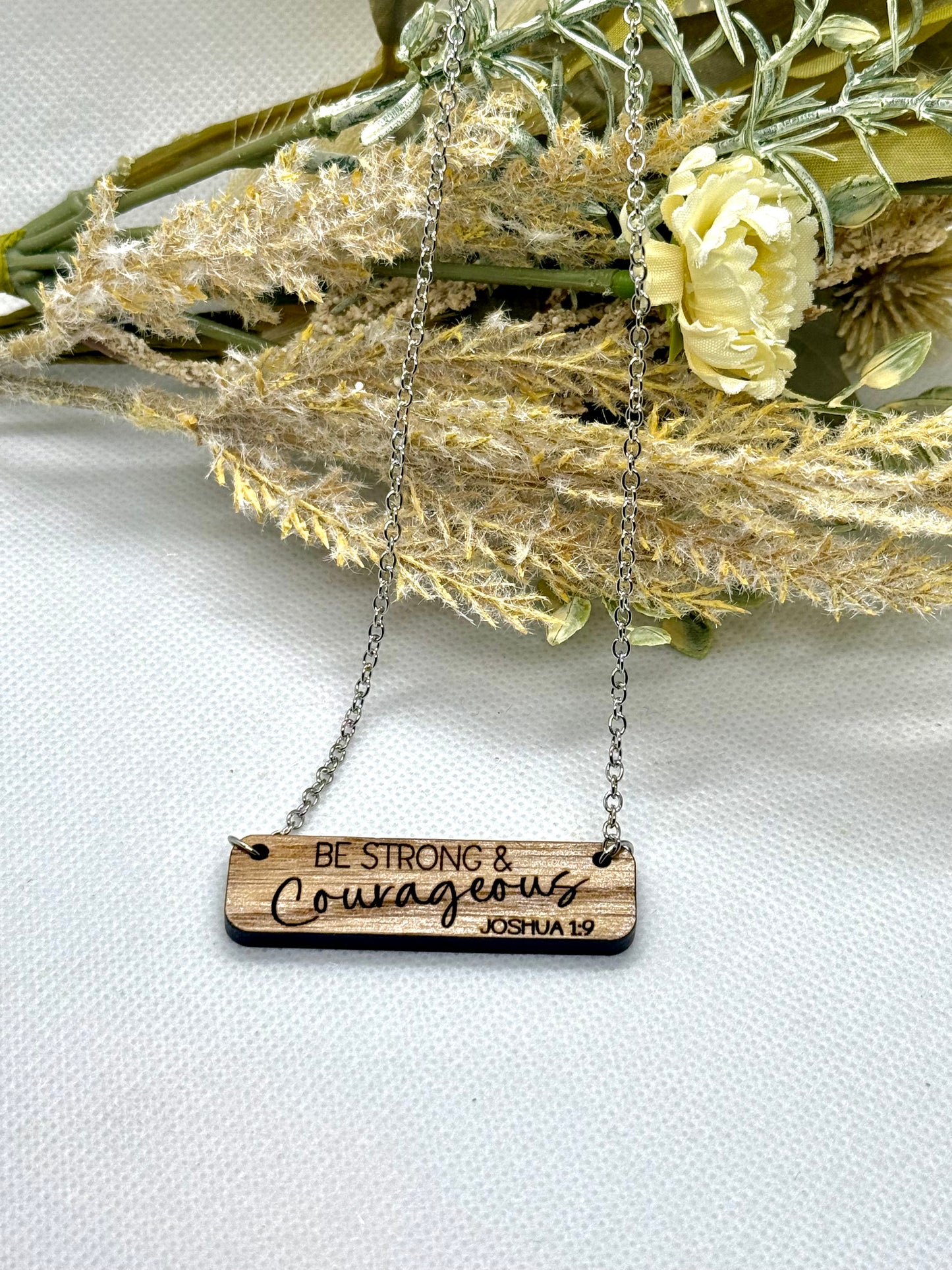 Faith Based Necklaces with Wooden Pendant