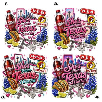 She's from Texas CC Tee