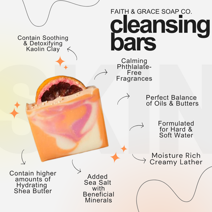 Black Raspberry Vanilla Cold Process Bar Soap, 4 oz.