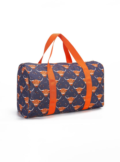 Highland Cow Kids Portable Duffel Bag