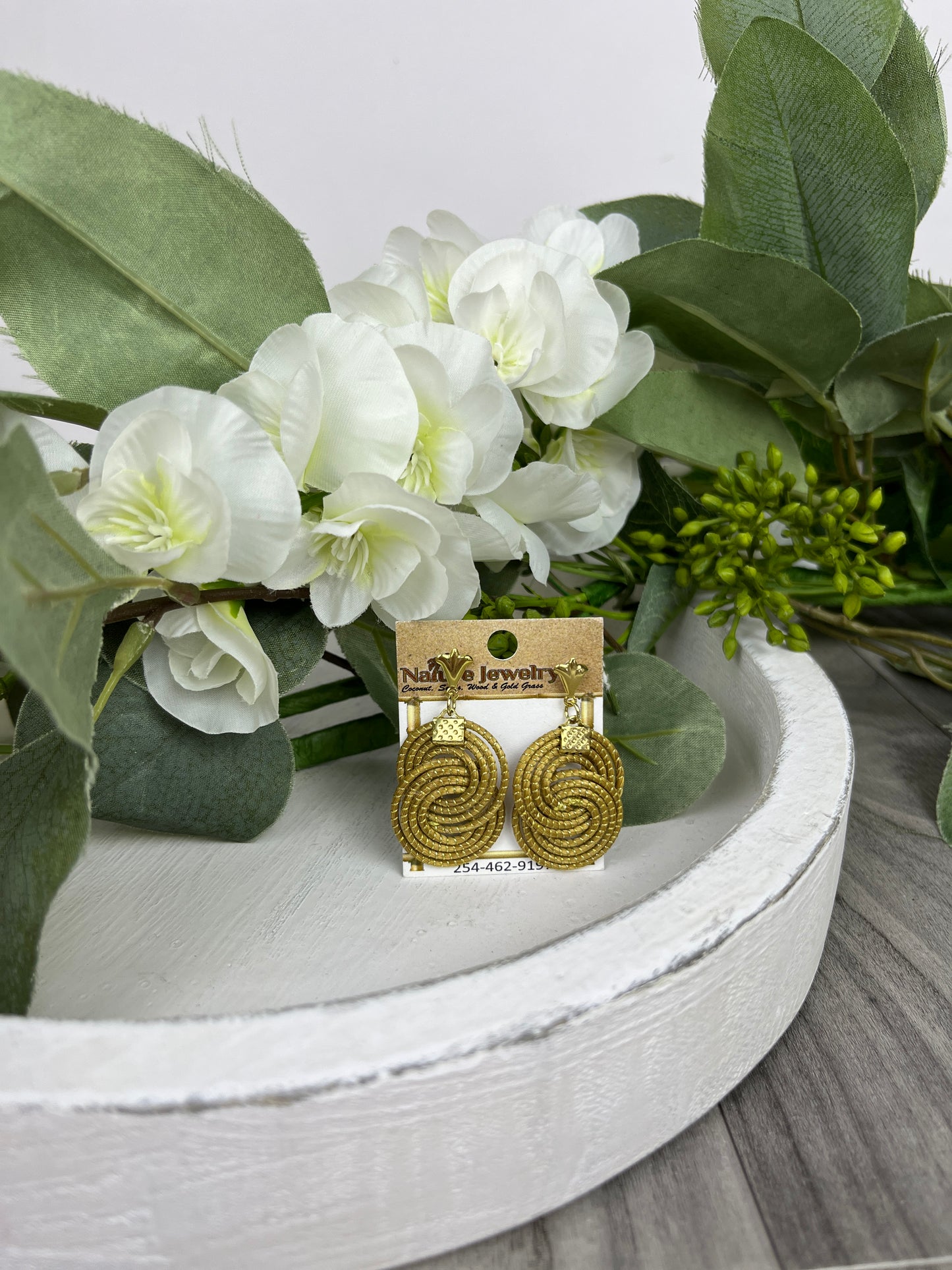 Golden Grass Earrings