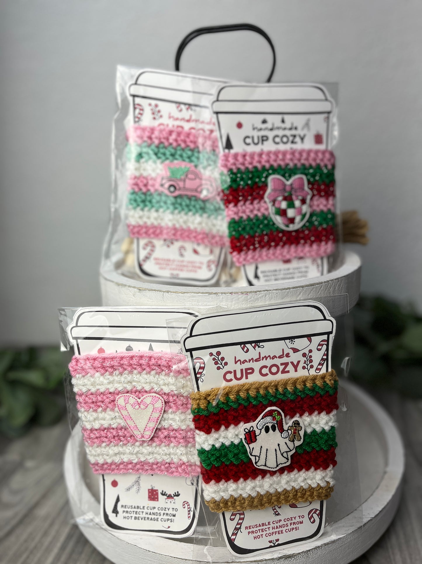 Girly Christmas Cup Cozy