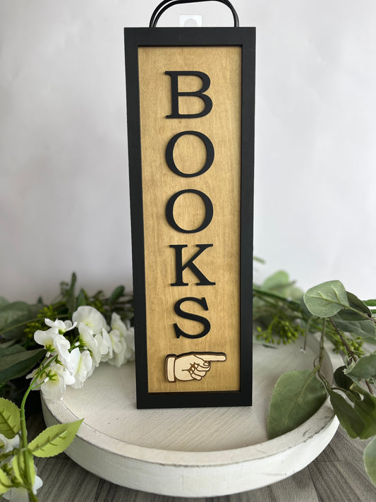 Books Shelf Signs