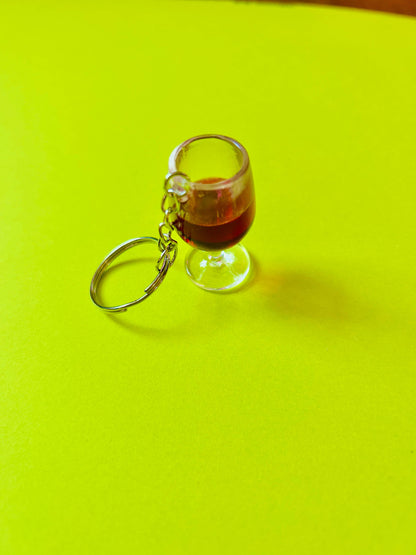 Wine Glass Keychain