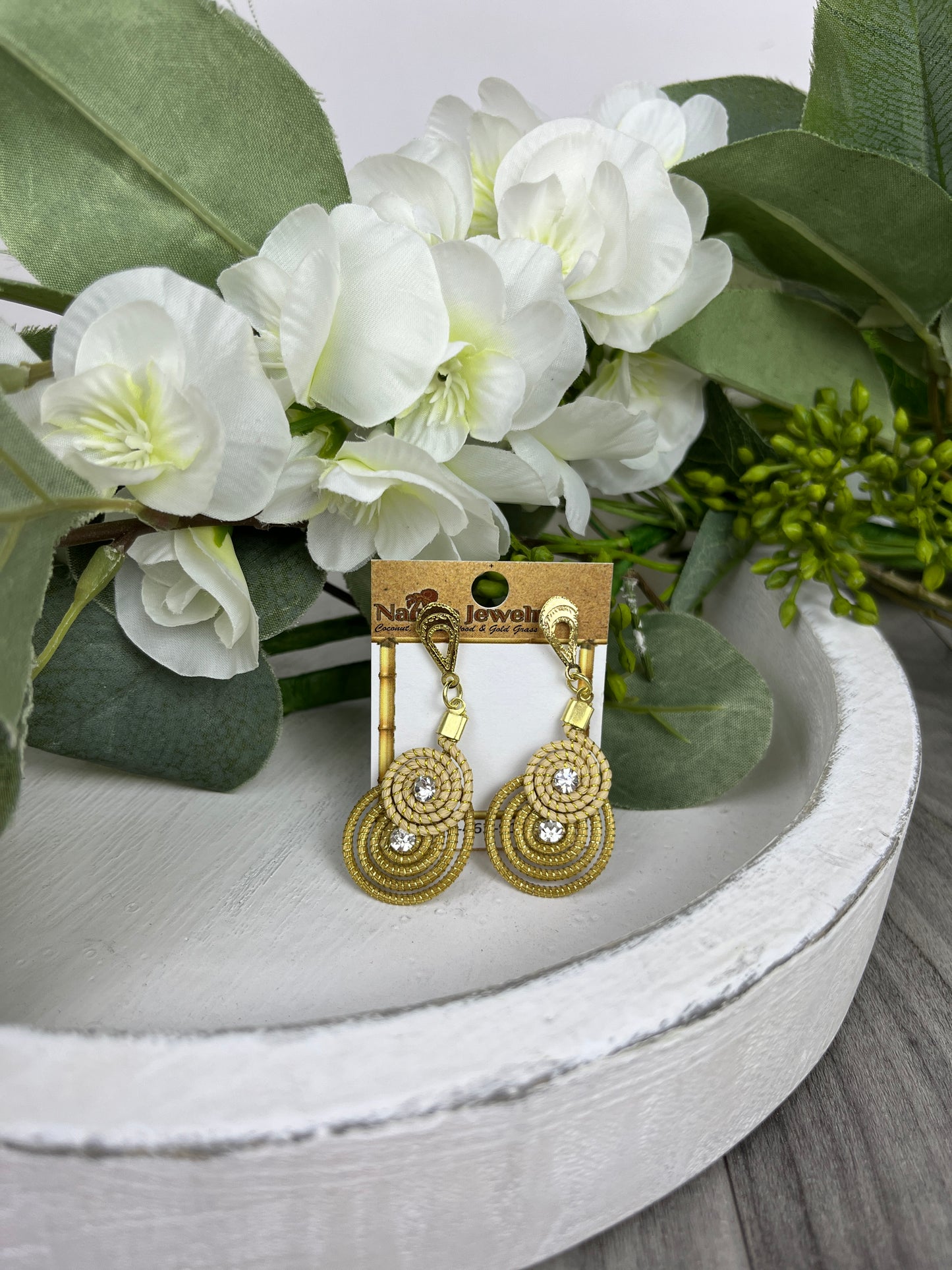 Golden Grass Earrings