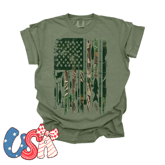 Camo Fishing Flag