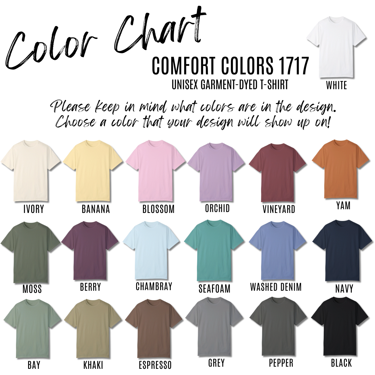 Comfort Colors Custom T-shirt - Your Design or Ours