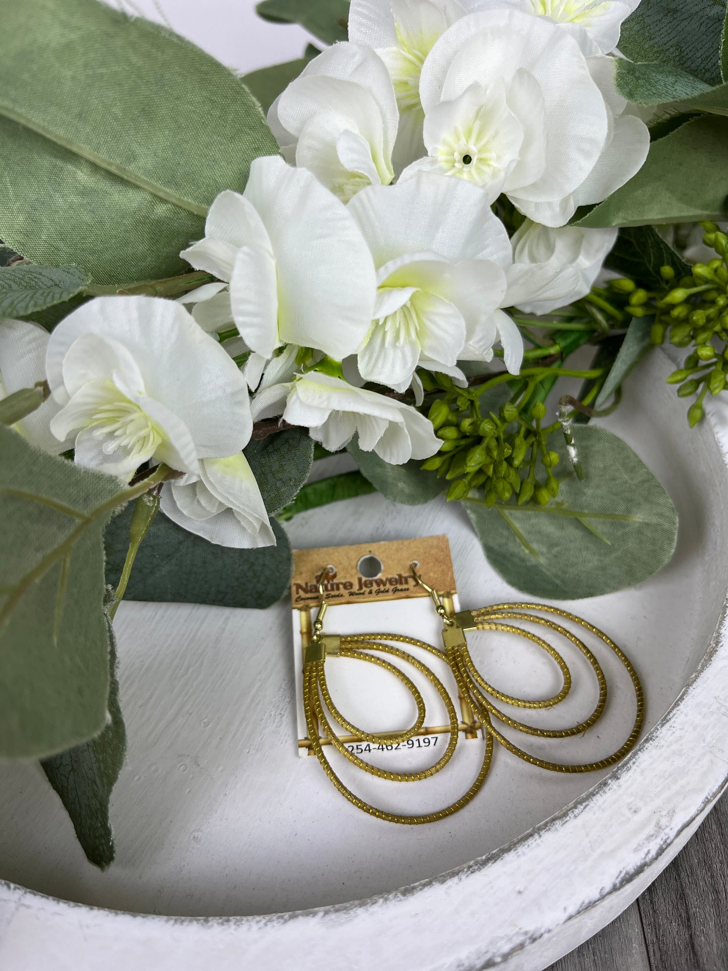 Golden Grass Earrings