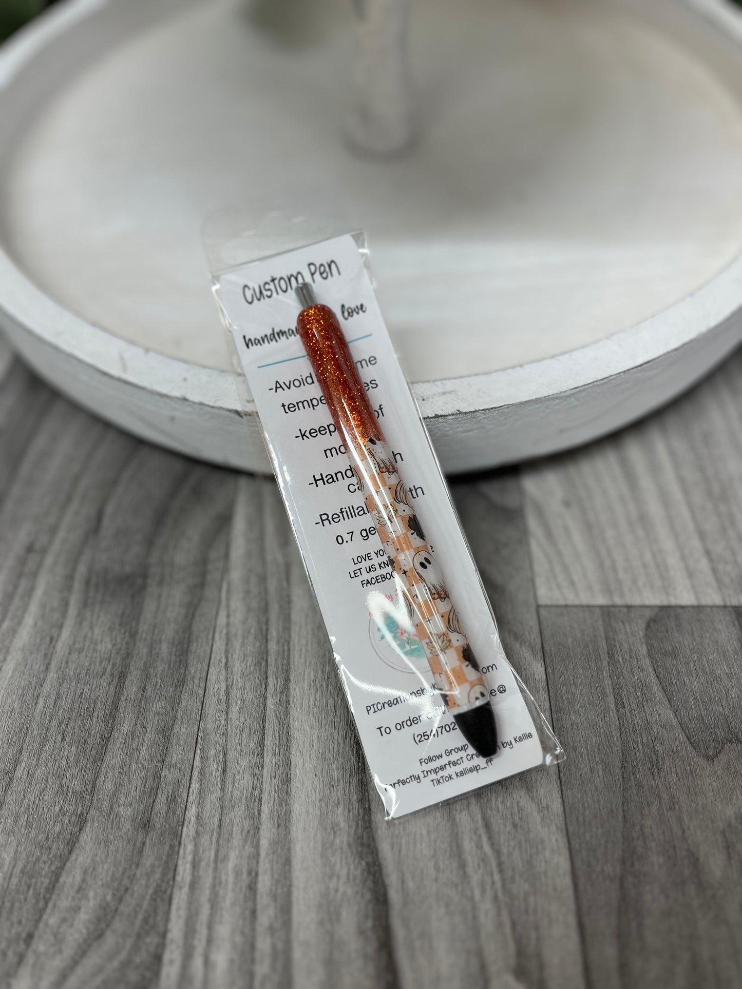 Epoxy Glitter Pen-Halloween