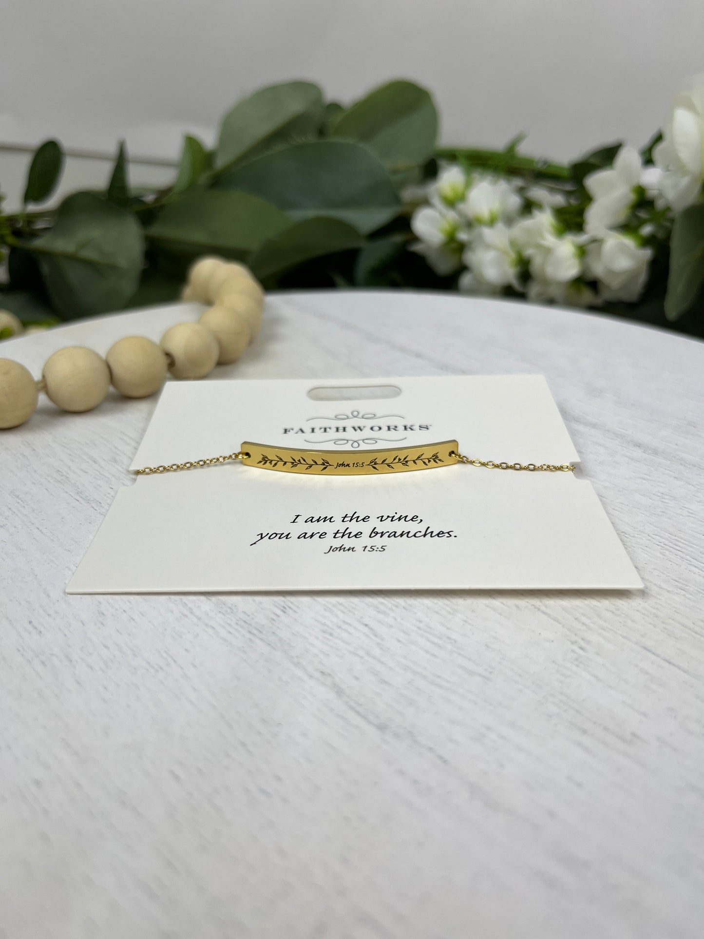 Gold Bracelet John 15:5