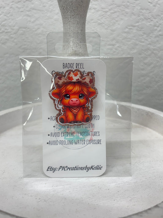 Badge Reel Toppers-Cows